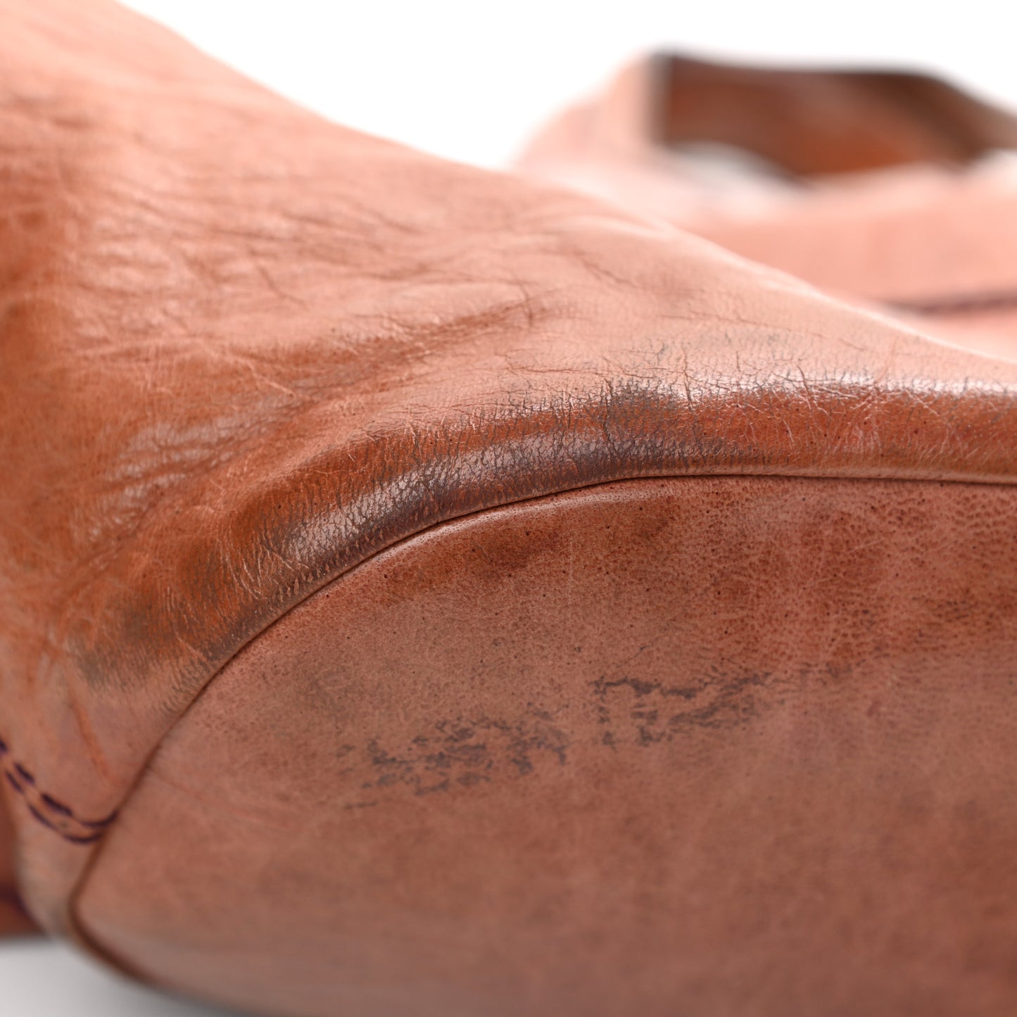 Wrinkled Lambskin Medium Nightingale Tan