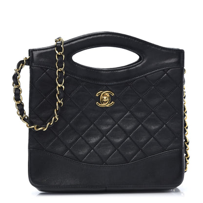 Chanel Lambskin Quilted CC Shoulder Bag Black 1 of 12