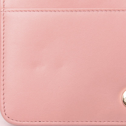 Chanel Caviar Quilted Boy Wallet On Chain WOC Pink 9 of 13
