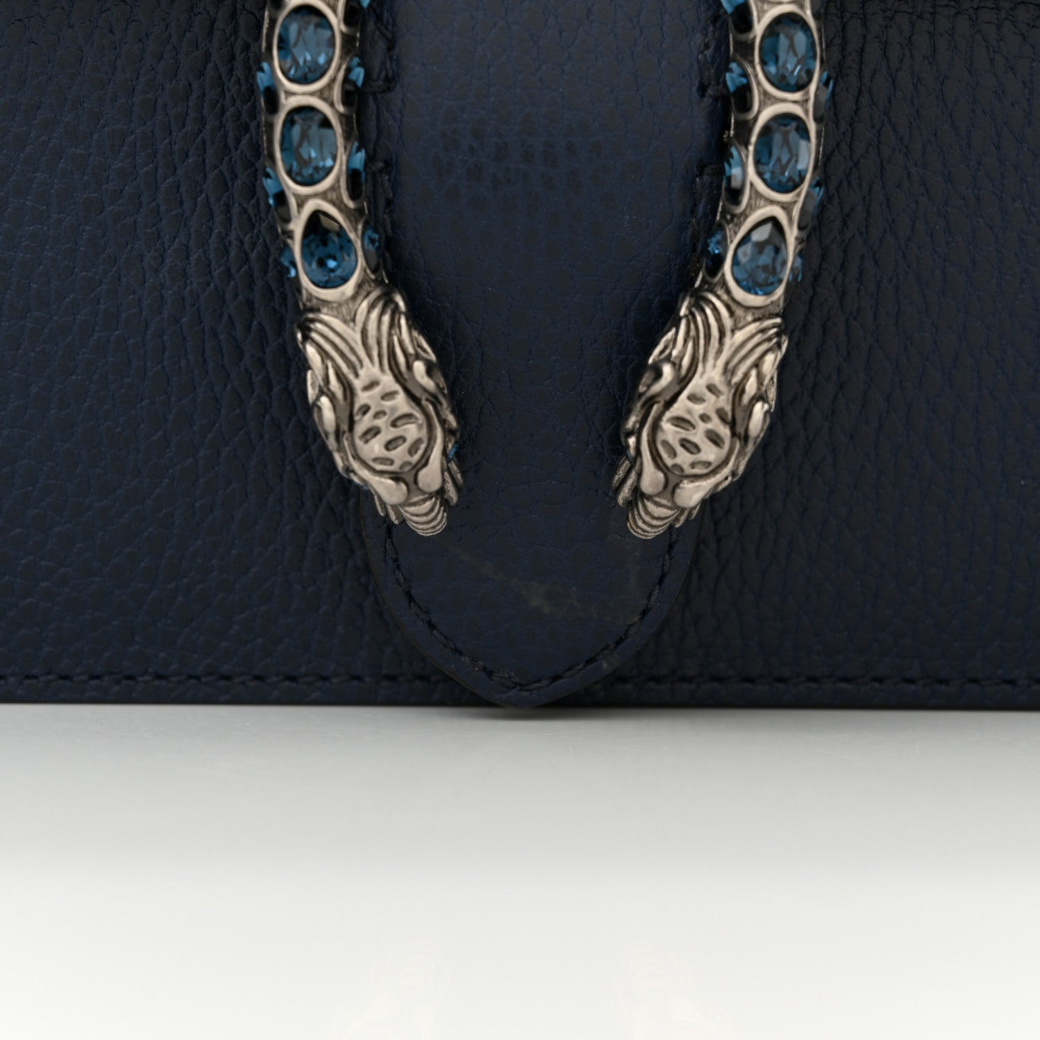 Gucci Dollar Calfskin Crystal Small Dionysus Shoulder Bag Blue Agata Montana Sapphire 12 of 12