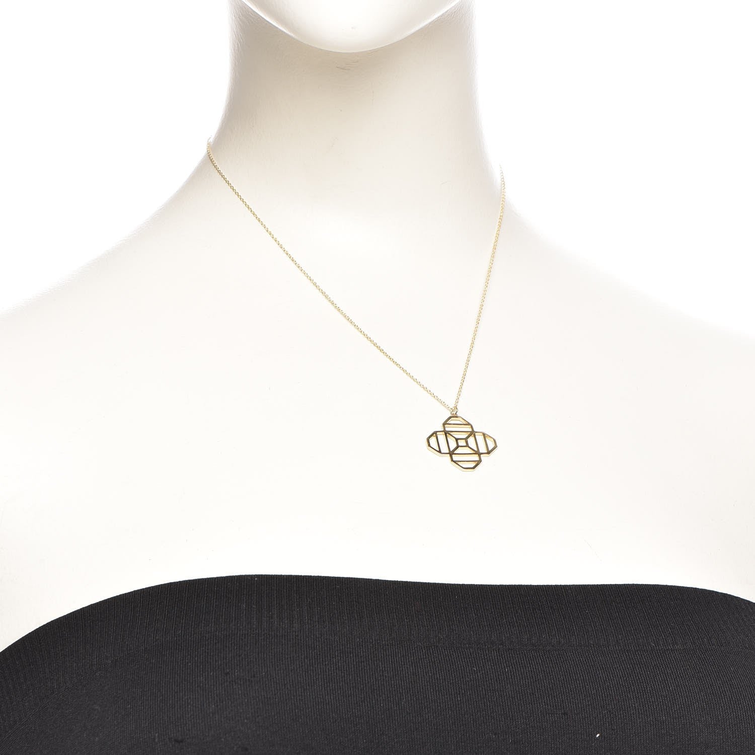 Tiffany 18K Yellow Gold Paloma Picasso Octagon Pendant Necklace 2 of 8