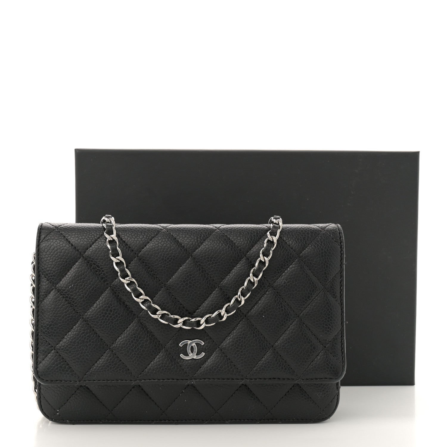 Chanel Caviar Quilted Wallet on Chain WOC Black 17 of 17