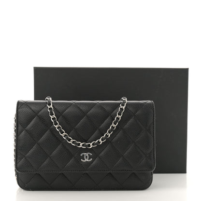 Chanel Caviar Quilted Wallet on Chain WOC Black 17 of 17