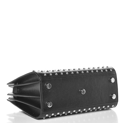 Saint Laurent Grain De Poudre Studded Nano Sac De Jour Black 4 of 7
