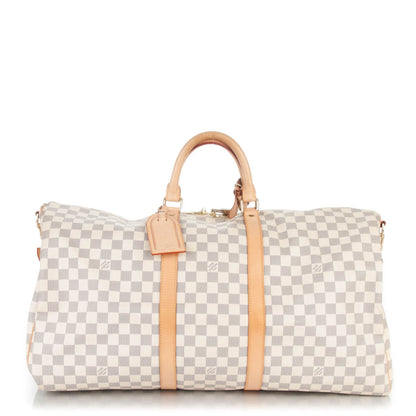 Louis Vuitton Damier Azur Keepall Bandouliere 55 1 of 8