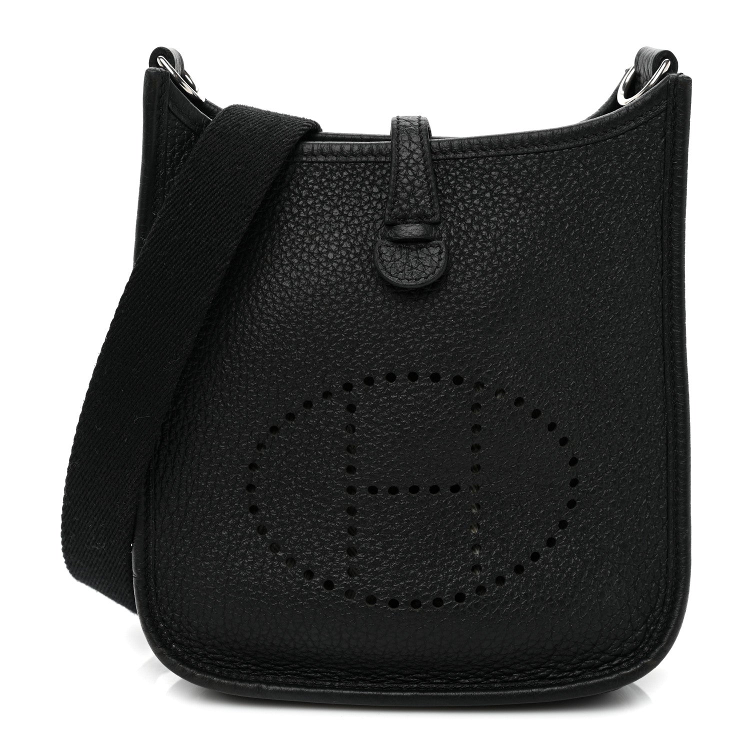 Hermes Taurillon Clemence Evelyne TPM Black 1 of 8