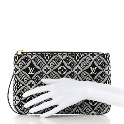 Louis Vuitton Jacquard Since 1854 Neverfull MM GM Pochette Grey 2 of 6