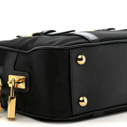 Prada Tessuto Nylon Saffiano Bauletto Black 9 of 10