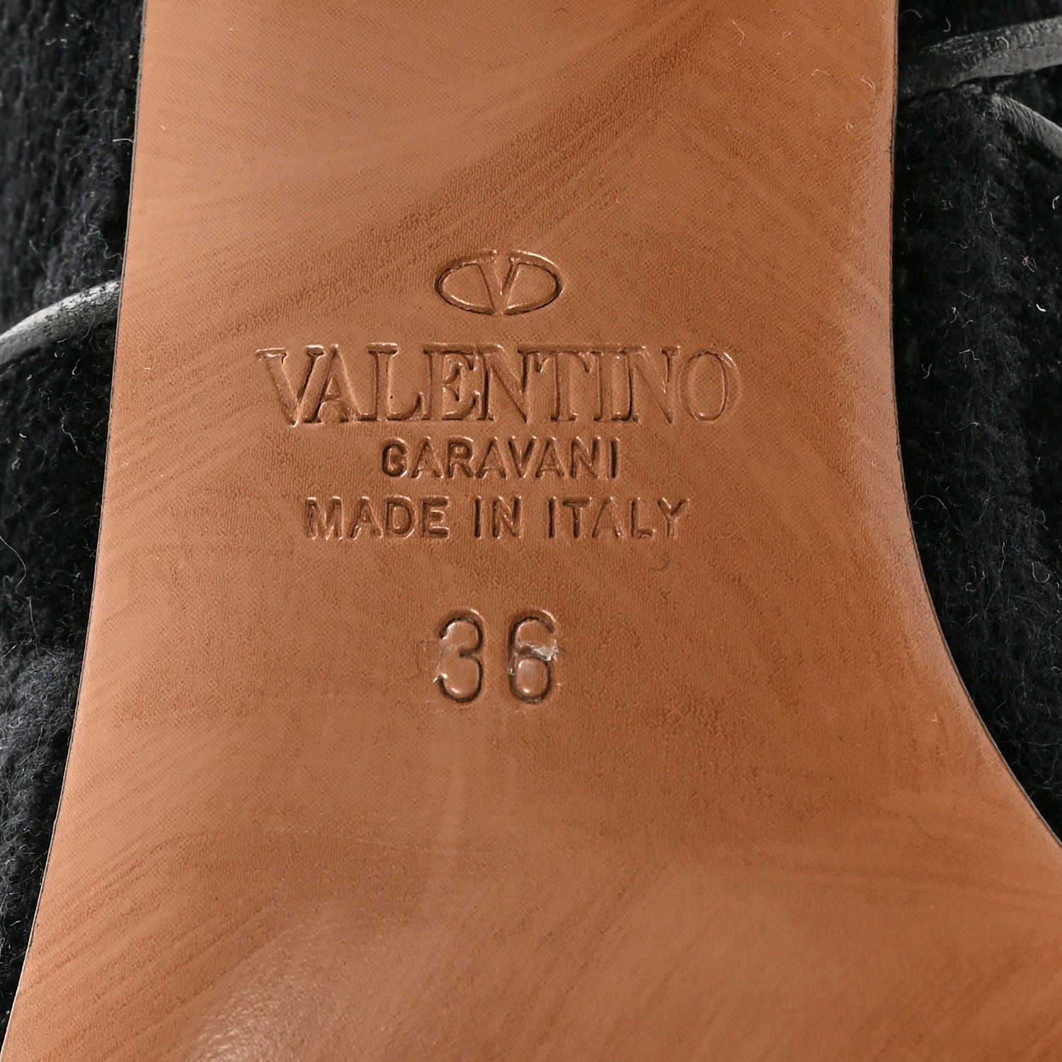 Valentino Garavani Toile Iconographe Calfskin Vlogo Knee High 30mm Boots 36 Black 6 of 11