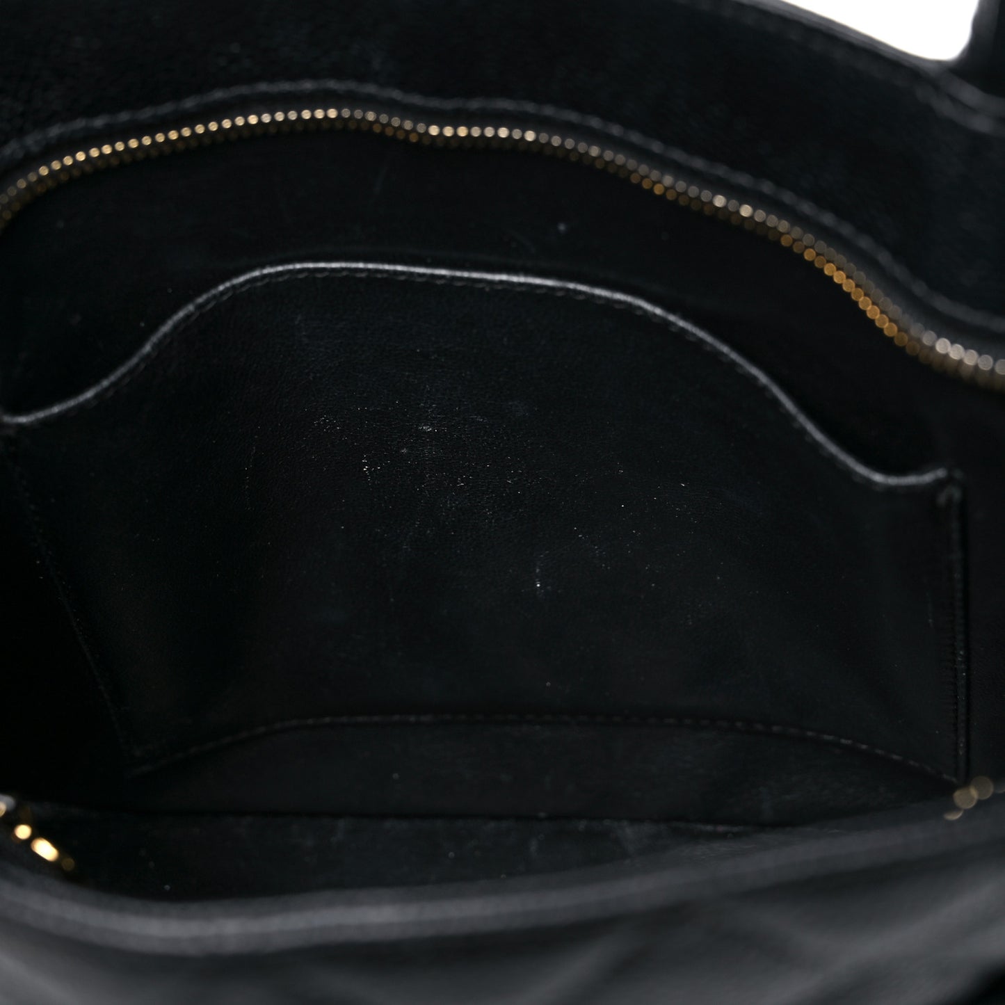 Caviar Quilted Medallion Tote Black