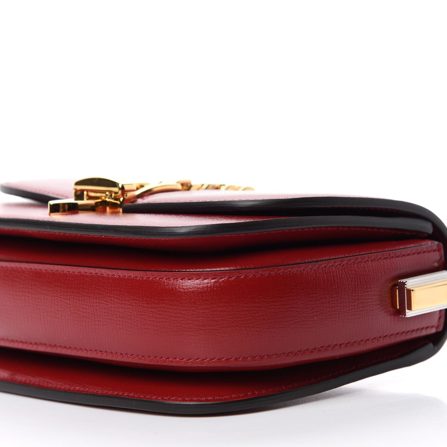 Azalea Calfskin Mini Sylvie 1969 Flap Messenger Bag New Cherry Red