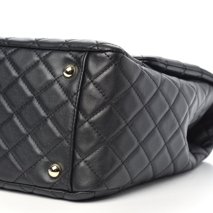 Chanel Calfskin Quilted XXL Travel Flap Bag Black 9 of 10