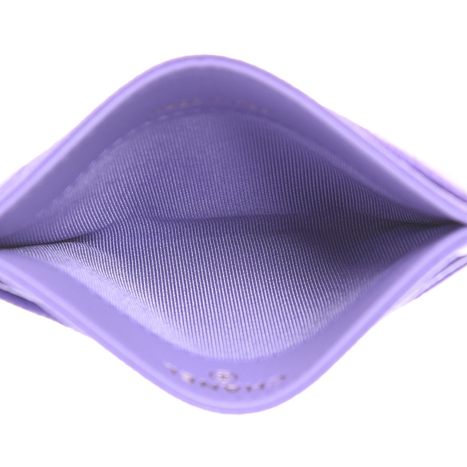 Chanel Caviar Quilted Card Holder Purple 4 of 7