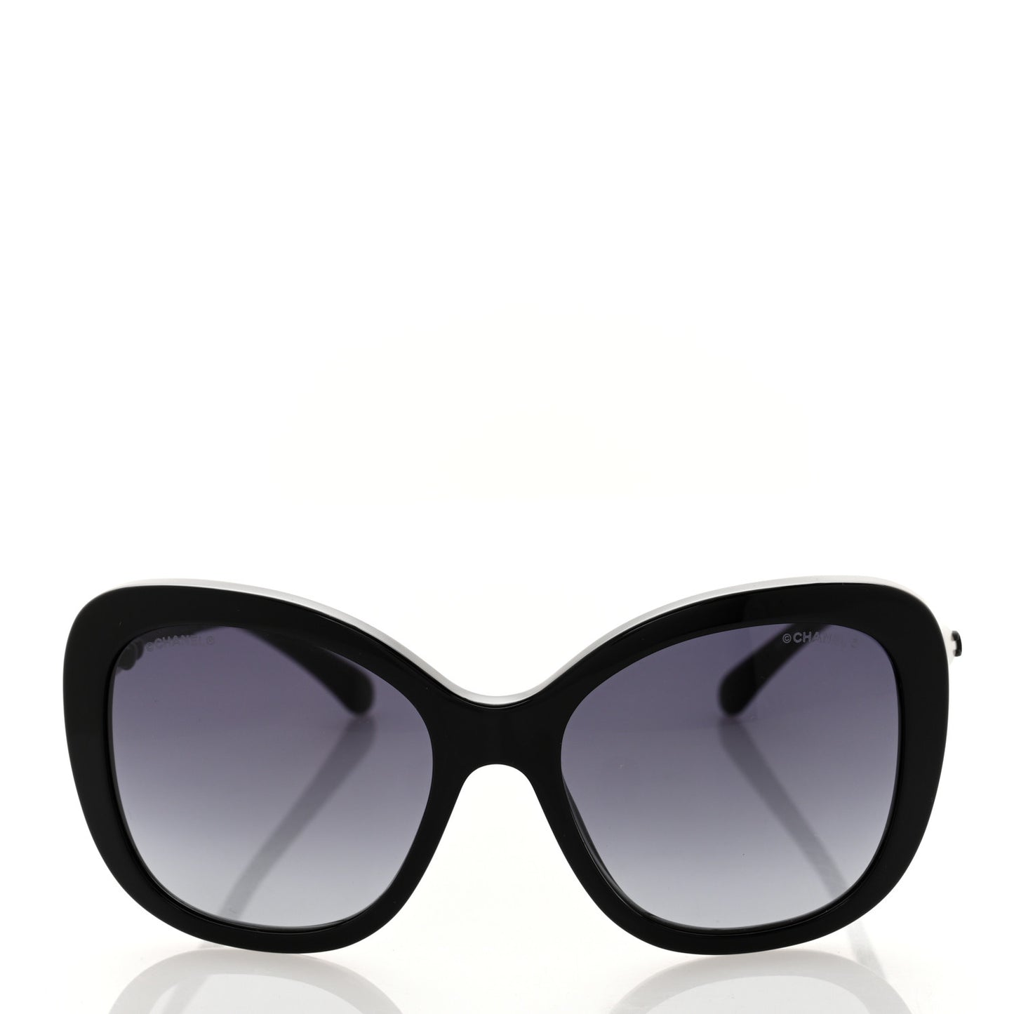 Acetate Butterfly Winter Pearl Sunglasses 5339-H-A Black