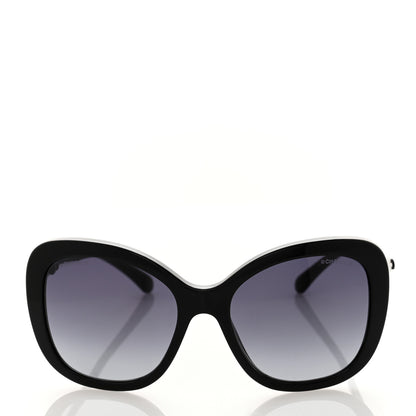 Chanel Acetate Butterfly Winter Pearl Sunglasses 5339-H-A Black 2 of 7