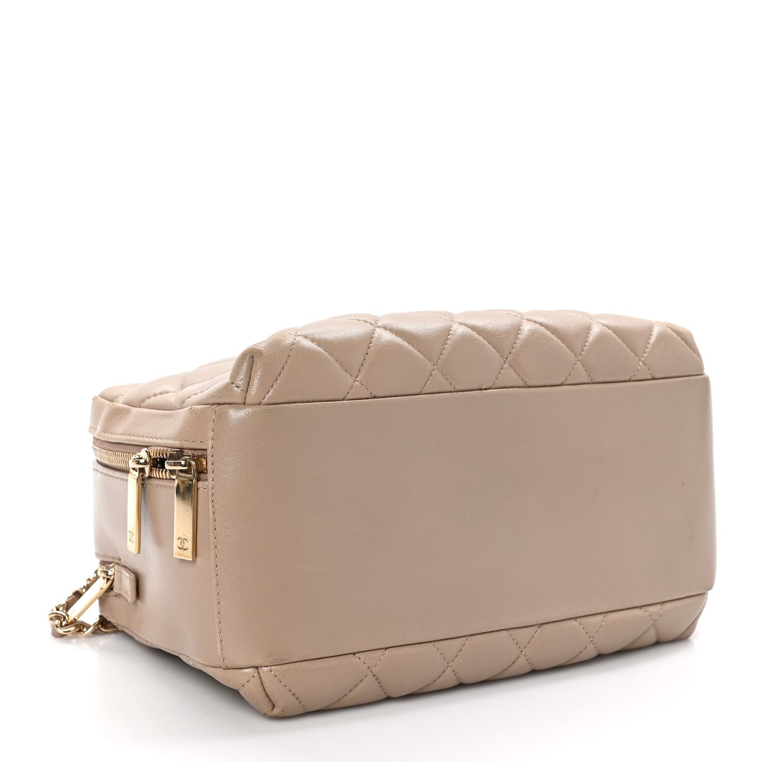 Chanel Lambskin Quilted Medium Trendy CC Bowling Bag Beige 4 of 14