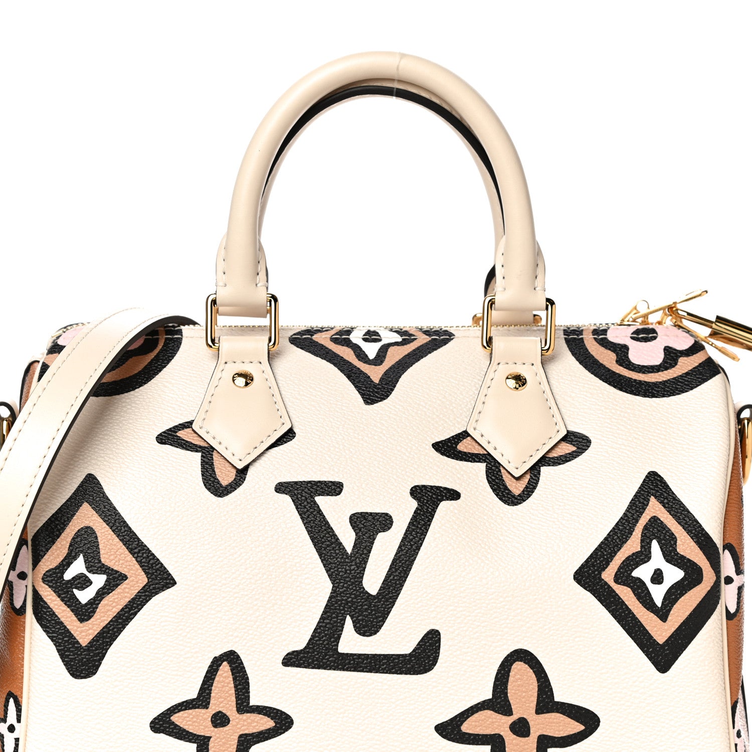 Louis Vuitton Monogram Giant Wild At Heart Speedy Bandouliere 25 Creme 7 of 11