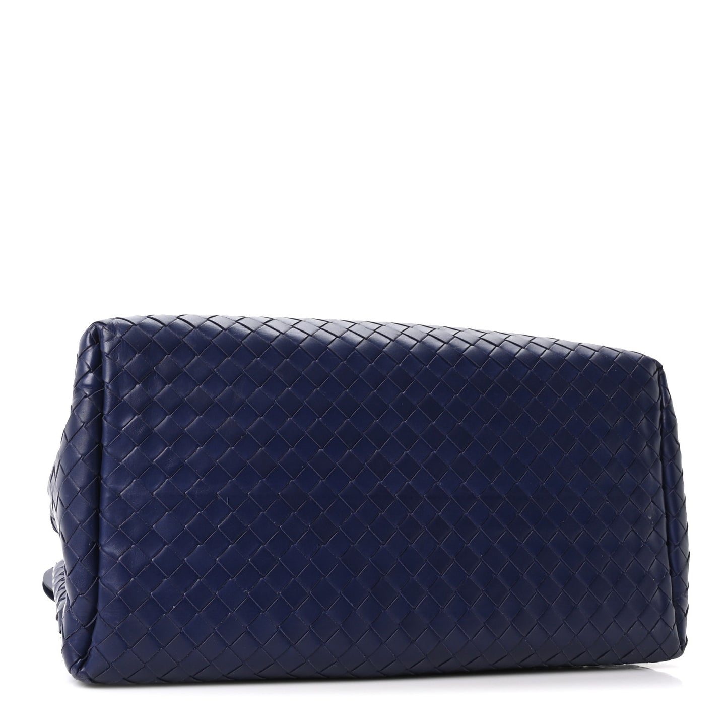Nappa Intrecciato Small Roma Tote Dark Blue