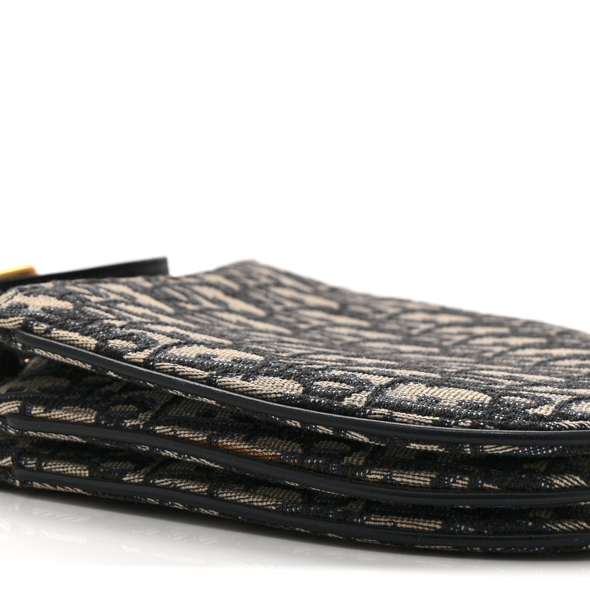 Christian Dior Oblique Saddle Pouch With Strap Navy Blue 11 of 12