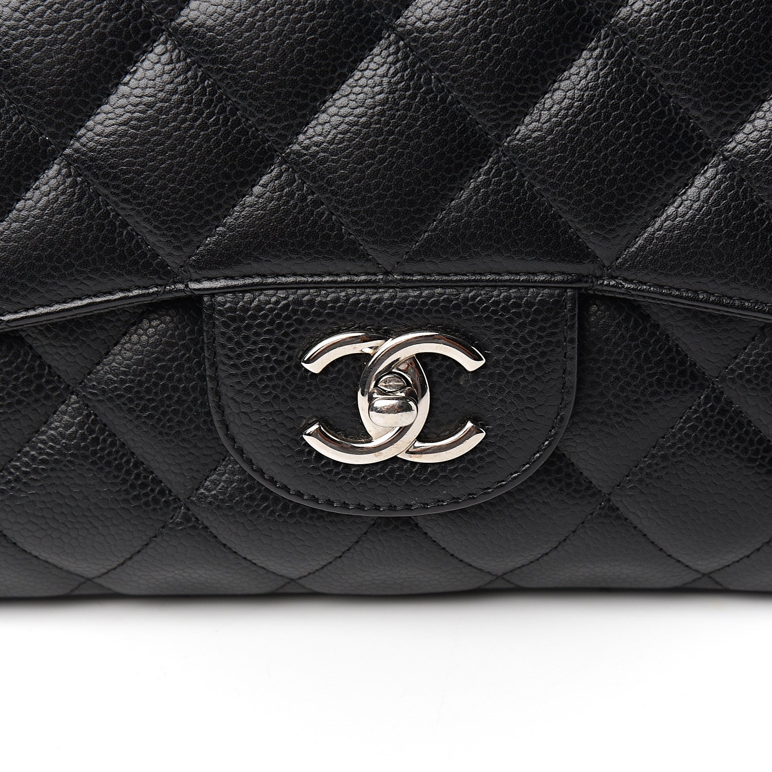 Chanel Caviar Quilted Jumbo Single Flap Black 9 of 9