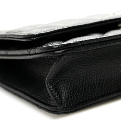 Chanel Caviar Quilted Wallet on Chain WOC Black 10 of 12