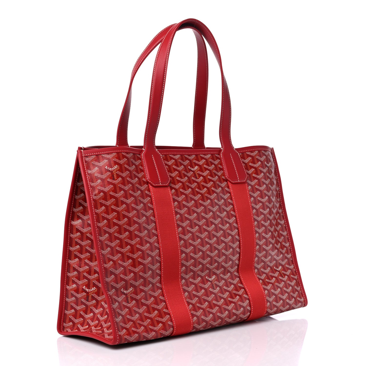 Goyard Goyardine Villette Tote Red 1348383 – FASHIONPHILE