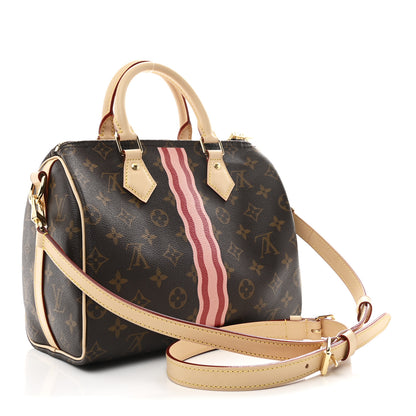 Louis Vuitton Mon Monogram Speedy Bandouliere 25 Light Pink Sari Red 3 of 9