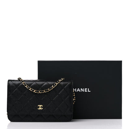 Chanel Caviar Quilted Wallet on Chain WOC Black 11 of 11