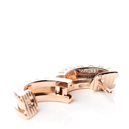 Bulgari 18K Rose Gold Small B.Zero1 Hoop Earrings 5 of 6