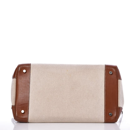 Hermes Toile Barenia Birkin 35 Fauve 6 of 45