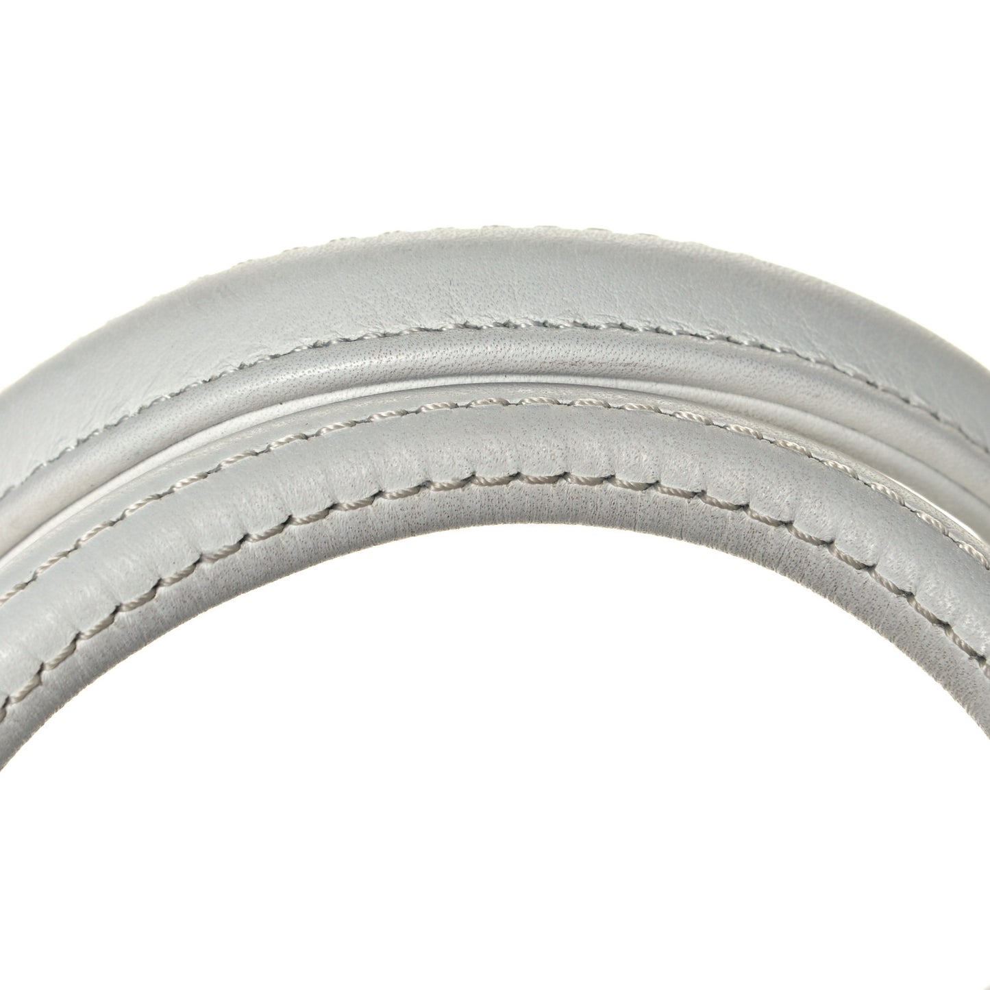 Pebbled Lambskin Rockie White Black Hardware