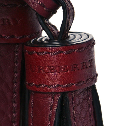Burberry Canvas Mega Check Medium Ashby Hobo Burgundy Red 7 of 10