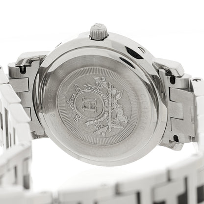 Hermes Stainless Steel 24mm Clipper Quartz Watch Black 4 of 4