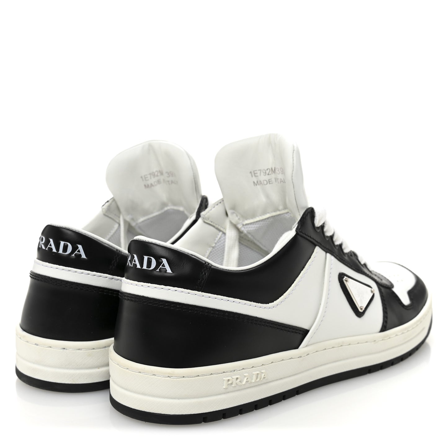 Vitello Sport Spazzolato Rois Triangle Logo Womens Downtown Low Top 30mm Sneakers 39.5 White Black