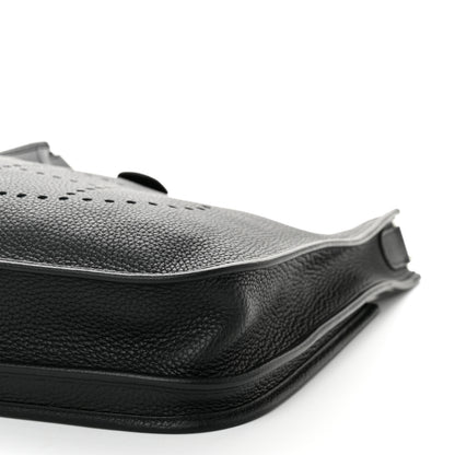 Hermes Taurillon Clemence Evelyne III PM Black 10 of 10