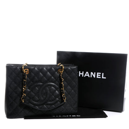 Chanel Caviar Grand Shopping Tote GST Black 5 of 9