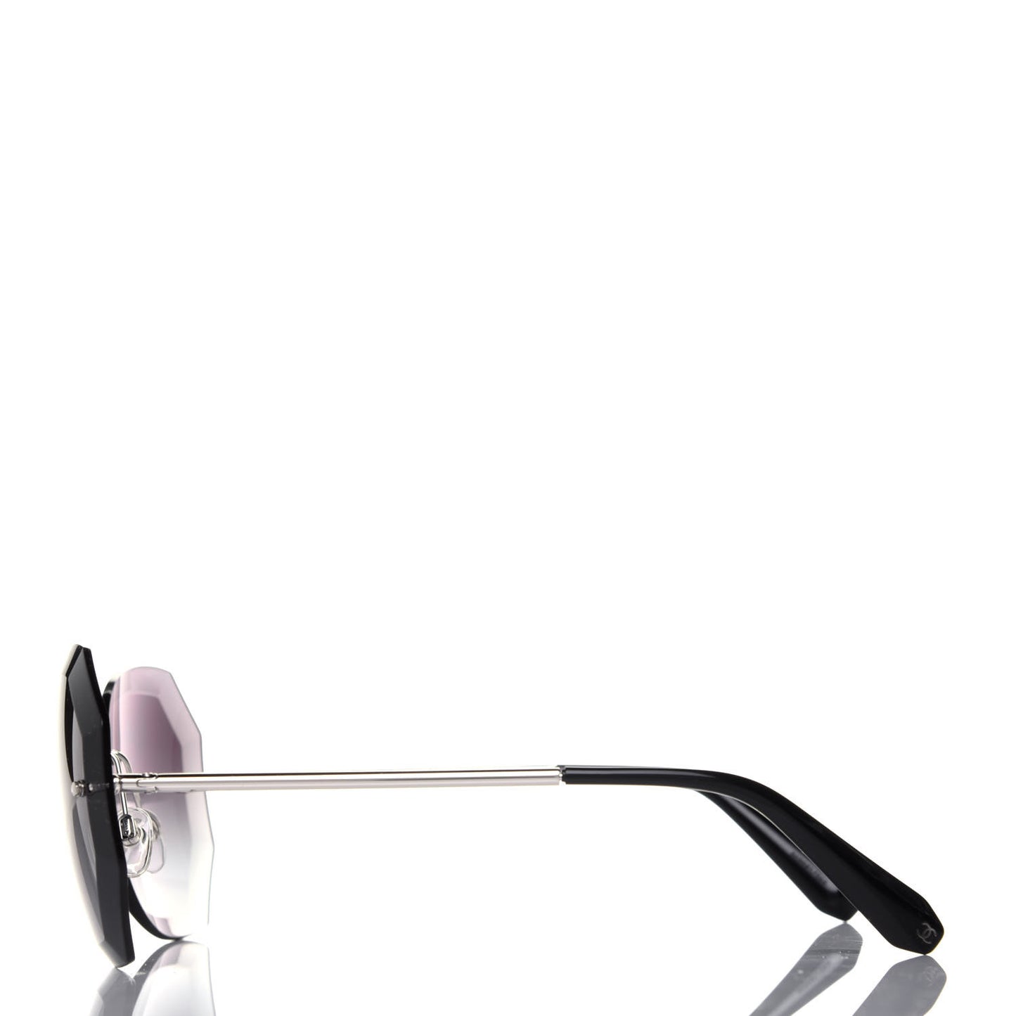 Metal Spring Round Sunglasses 4220 Silver