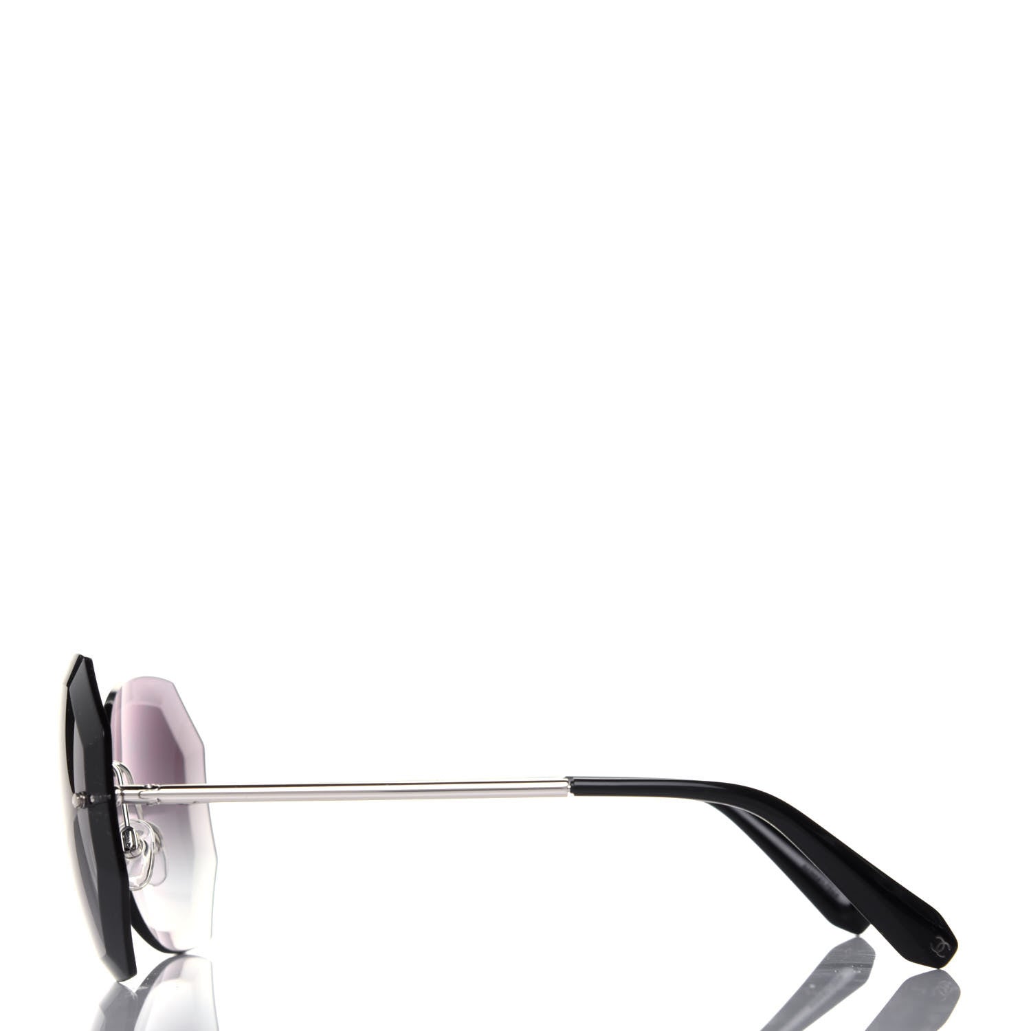 Chanel Metal Spring Round Sunglasses 4220 Silver 3 of 8