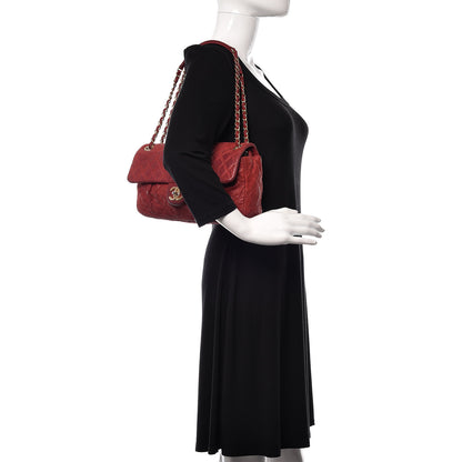 Chanel Iridescent Calfskin Large Chic Quilt Flap Red 2 of 23