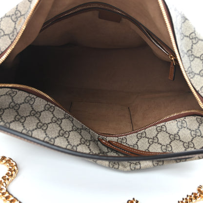 Gucci GG Supreme Monogram Large Linea A Hobo Light Brown 5 of 10