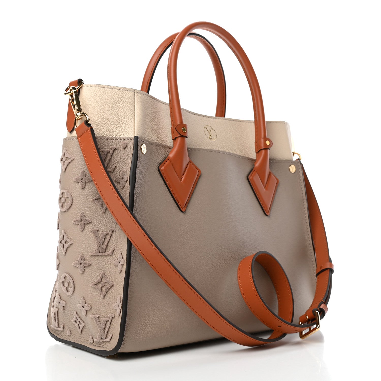 Louis Vuitton Calfskin Monogram Tufting On My Side Galet 2 of 4