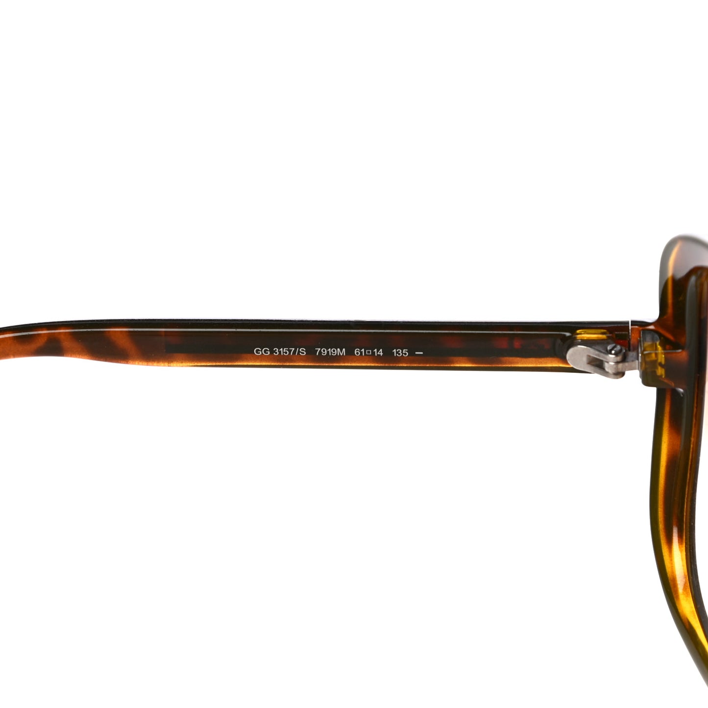 Oversized Web Sunglasses GG3157S Tortoise