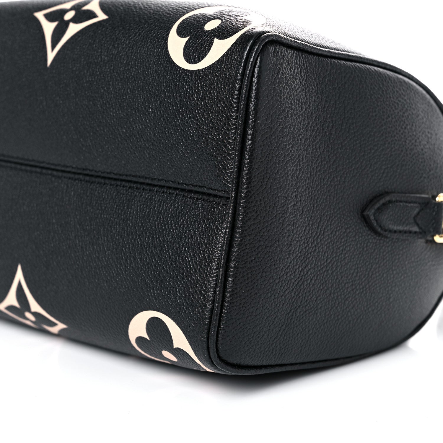 Louis Vuitton Empreinte Monogram Giant Speedy Bandouliere 25 Black Beige 8 of 8