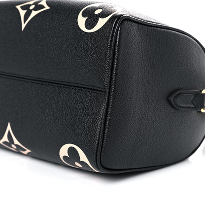 Louis Vuitton Empreinte Monogram Giant Speedy Bandouliere 25 Black Beige 8 of 8