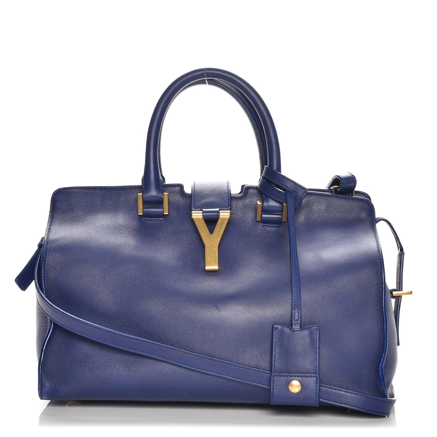 Calfskin Small Classic Y Cabas Navy