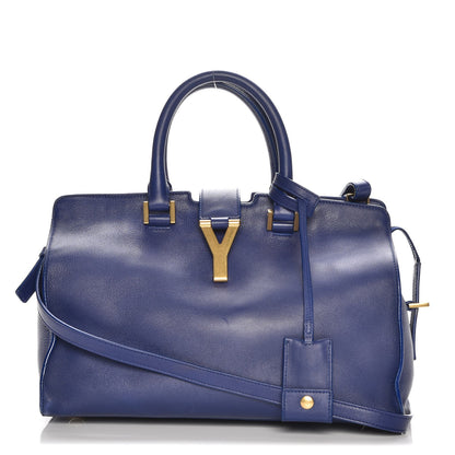 Saint Laurent Calfskin Small Classic Y Cabas Navy 1 of 12