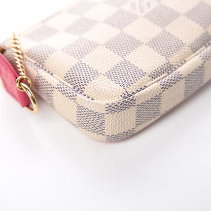 Louis Vuitton Damier Azur 2017 Christmas Animation Mini Pochette Accessories 10 of 11