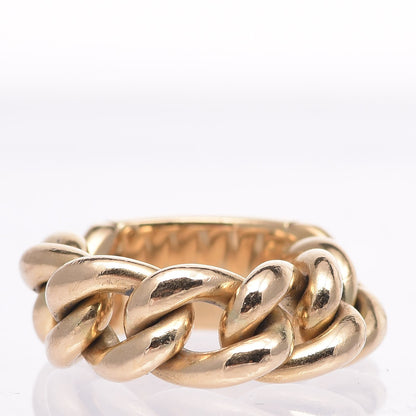 Christian Dior 18K Yellow Gold Gourmette Ring 56 7.5 3 of 8