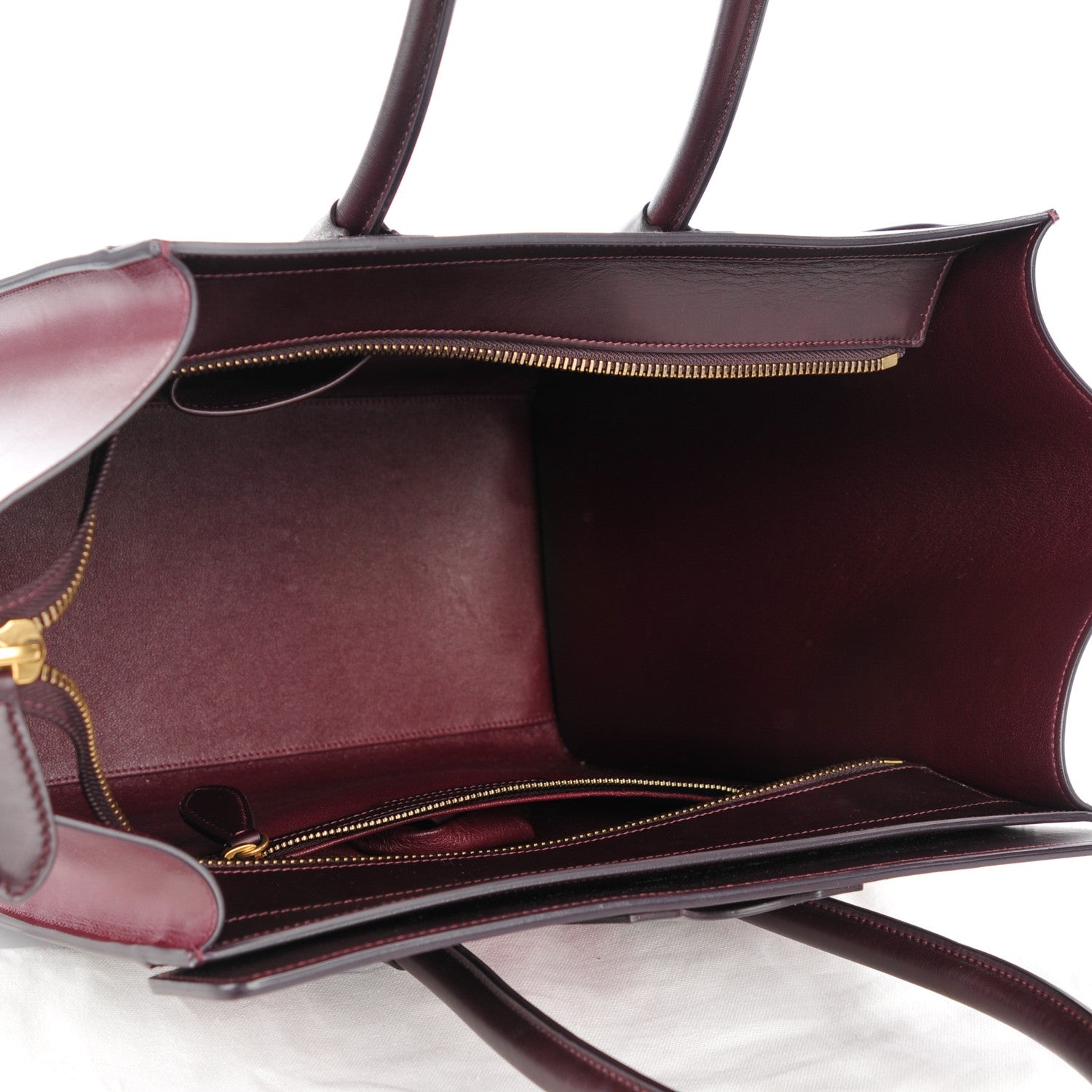 Celine Satin Calfskin Mini Tri-Color Luggage Purple Orchid 5 of 8