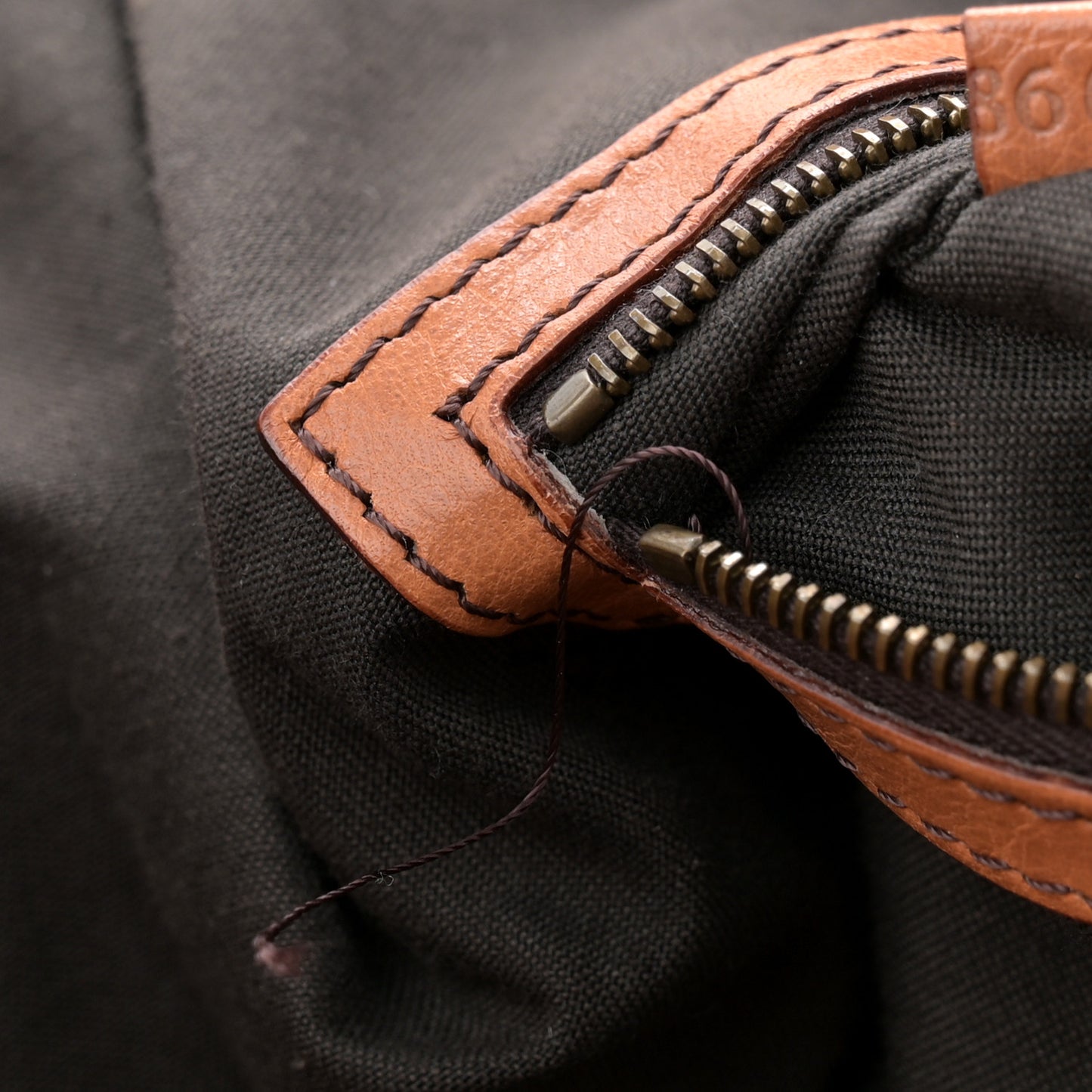 Grained Calfskin Doctor B Hobo Bag Cognac